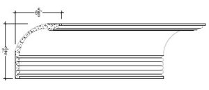 2D View of Plaster Cove Moulding – DC507-301 2D View image of Plaster Cove Moulding – DC507-301