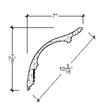 Side View image of Plaster Cornice – DC507-326