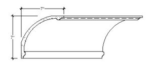 2D View image of Plaster Cove Moulding – DC507-370