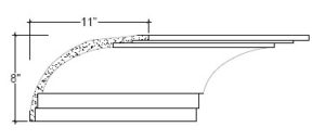 2D View image of Plaster Cove Moulding – DC508-010