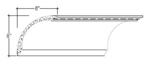 2D View image of Plaster Cove Moulding – DC508-012