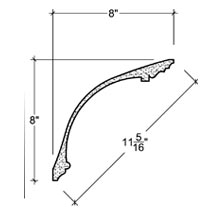 Side View image of Plaster Cornice – DC508-016