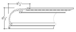2D View image of Plaster Cove Moulding – DC508-031