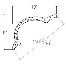 Side View image of Plaster Cove Moulding – DC508-033