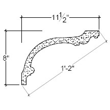 Side View image of Plaster Cove Moulding – DC508-041