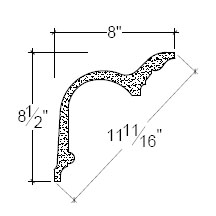 Side View image of Plaster Cove Moulding – DC508-047A
