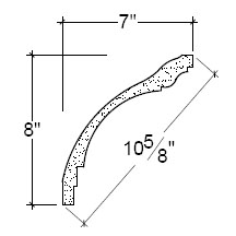 Side View image of Plaster Cove Moulding – DC508-049