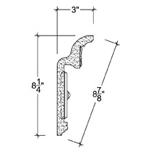 Side View image of Plaster Cornice – DC508-050