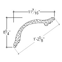 Side View image of Plaster Cove Moulding – DC508-057