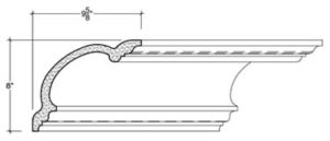 2D View of Plaster Cove Moulding – DC508-067 2D View image of Plaster Cove Moulding – DC508-067