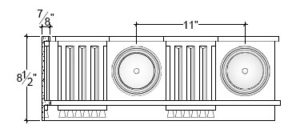 2D View image of Plaster Frieze Moulding – DC508-081B