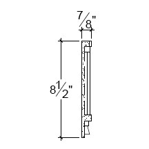 Side View image of Plaster Frieze Moulding – DC508-081B