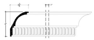 2D View image of Plaster Cornice – DC508-086