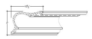 2D View of Plaster Cove Moulding – DC508-088 2D View image of Plaster Cove Moulding – DC508-088
