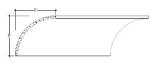 2D View of Plaster Cove Moulding – DC508-121 2D View image of Plaster Cove Moulding – DC508-121