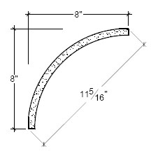 Side View of Plaster Cove Moulding – DC508-121 Side View image of Plaster Cove Moulding – DC508-121