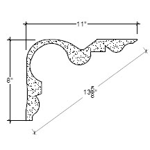 Side View image of Plaster Cove Moulding – DC508-199