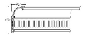 2D View image of Plaster Cornice – DC508-234