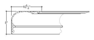 2D View of Plaster Cove Moulding – DC508-315 2D View image of Plaster Cove Moulding – DC508-315