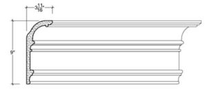 2D View of Plaster Cove Moulding – DC509-080 2D View image of Plaster Cove Moulding – DC509-080