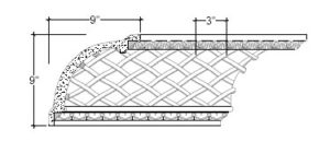 2D View image of Plaster Cornice – DC509-132