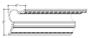 2D View image of Plaster Cove Moulding – DC509-200
