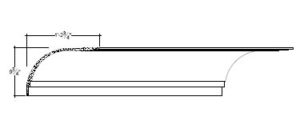 2D View of Plaster Cove Moulding – DC509-310 2D View image of Plaster Cove Moulding – DC509-310