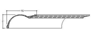 2D View of Plaster Cove Moulding – DC509-346 2D View image of Plaster Cove Moulding – DC509-346