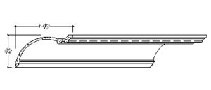 2D View image of Plaster Cove Moulding – DC509-367