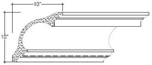 2D View of Plaster Cove Moulding – DC510-066 2D View image of Plaster Cove Moulding – DC510-066