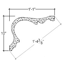 Side View image of Plaster Cove Moulding – DC510-088