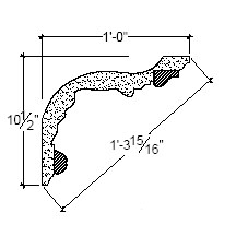 Side View image of Plaster Cornice – DC510-265
