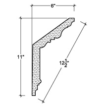 Side View image of Plaster Cornice – DC511-045