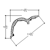 Side View image of Plaster Cornice – DC511-148