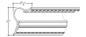 2D View of Plaster Cove Moulding – DC511-200 2D View image of Plaster Cove Moulding – DC511-200