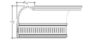 2D View image of Plaster Cornice – DC511-234