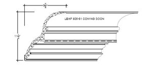 2D View of Plaster Cornice – DC511-271 2D View image of Plaster Cornice – DC511-271