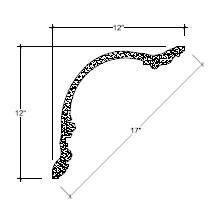 Side View image of Plaster Cornice – DC512-027