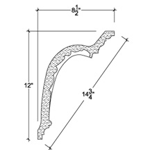 Side View image of Plaster Cornice – DC512-036