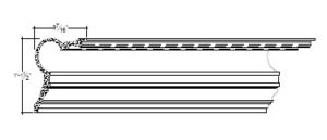 2D View of Plaster Cove Moulding – DC513-200 2D View image of Plaster Cove Moulding – DC513-200