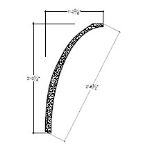 Side View image of Plaster Cove Moulding – DC527-270