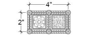 2D View image of Plaster Ceiling Design – DC701-056