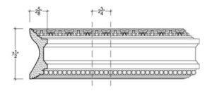 2D View image of Plaster Panel – DC702-015