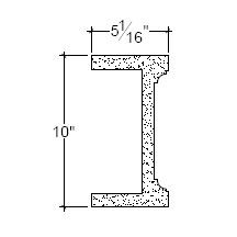 Side View image of Plaster Beam – DC710-139