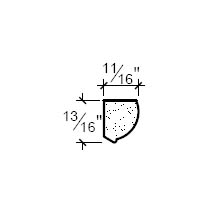 Side View image of Plaster Ornament / Egg & Dart DC801-16A