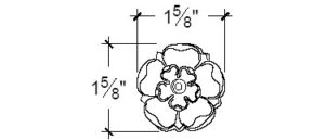 2D View image of Plaster Ornament / Rosette DC803-07B