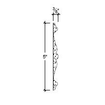 Side View image of Plaster Ornament / Rosette DC803-13A