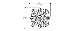 2D View image of Plaster Ornament / Rosette DC803-15B