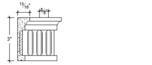2D View image of Plaster Ornament / Corbel DC804-15A