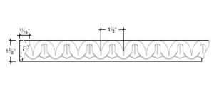 2D View of Plaster Ornament / Leaf DC805-40A 2D View image of Plaster Ornament / Leaf DC805-40A
